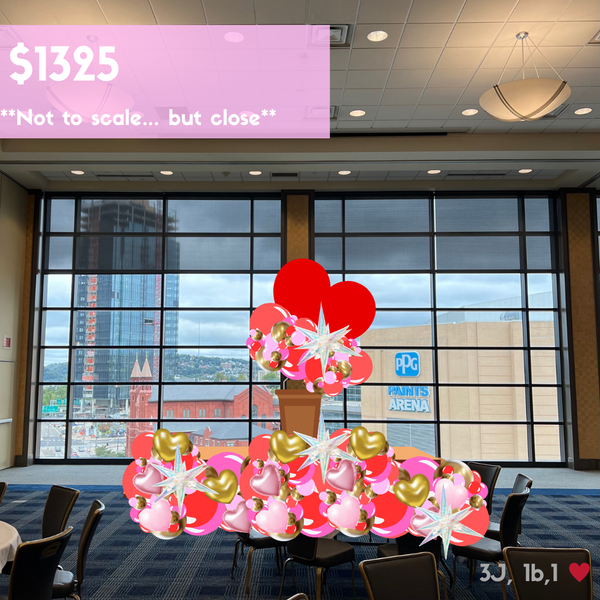 Zachary's Mission Custom Balloon Installation - Job ID: 110125SharingHearts