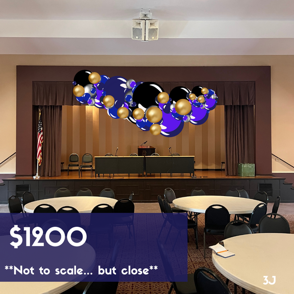 Conflict Lab Custom Balloon Installation - Job ID: 102123CLAB