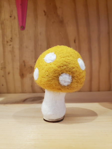 Wool Felt Multi-Colored Mushrooms