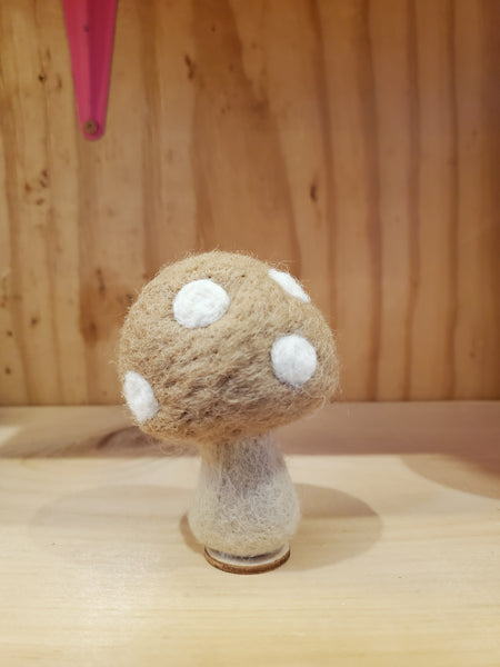 Wool Felt Multi-Colored Mushrooms