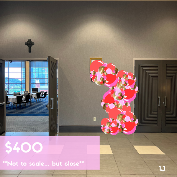 Sharing Hearts Custom Balloon Installation - Job ID: 120223VINCE❤️