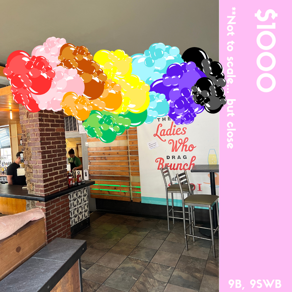 5801 PRIDE Custom Balloon Installation - Job ID: 053123PRIDE