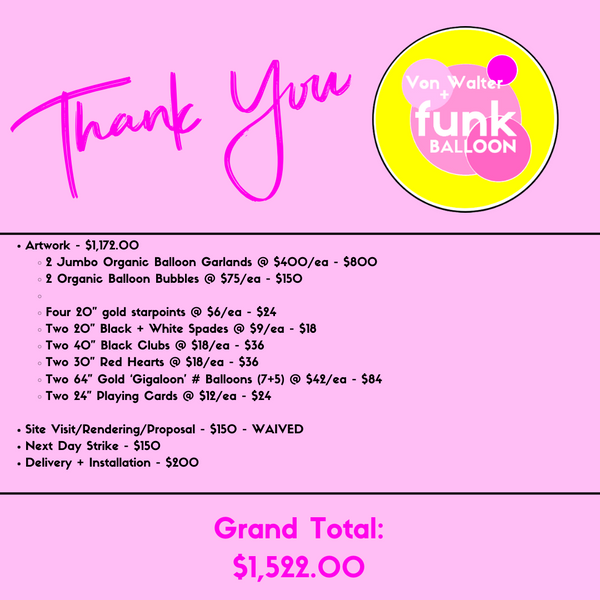 H+C Custom Balloon Installation - Job ID: 042924HENS