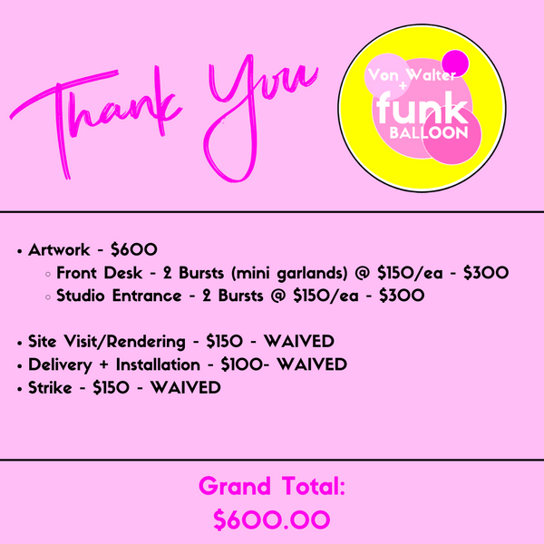 BARRE 3 Custom Balloon Installation - Job ID: 052824B3