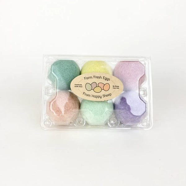 Felt Eggs set of 6