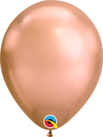 11" Chrome Rose Gold Balloon