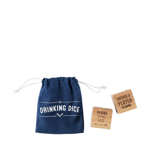 Wood Drinking Dice Set