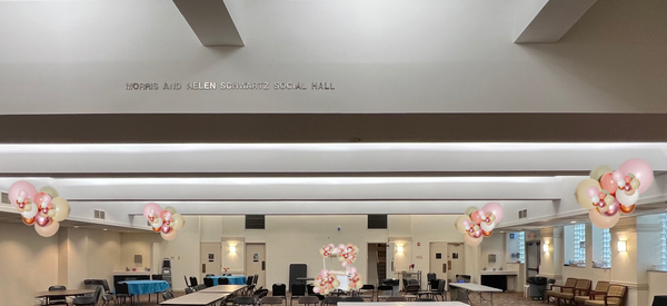 Poale Zedeck Custom Balloon Installation - Job ID: 110222POALE
