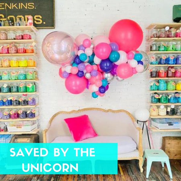 'Saved by the Unicorn' Organic Balloon Burst ✨