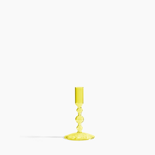 Glass Candlestick Holder in Short