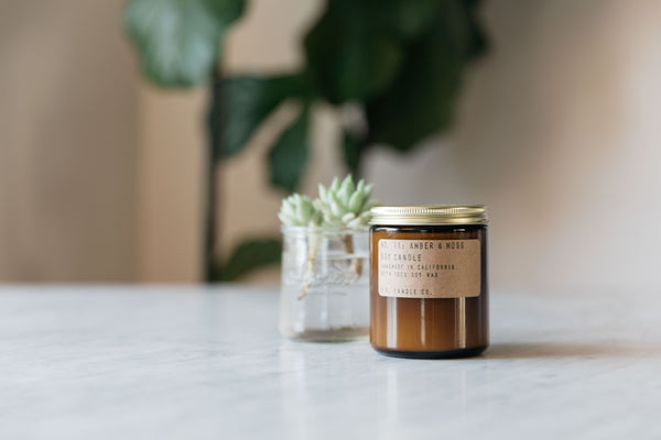 Amber & Moss Soy Candle from P.F. Candle Co.