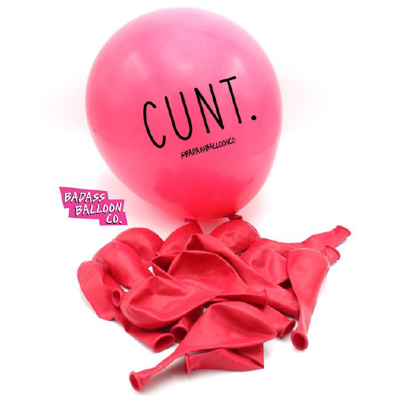 Rude-Ass Balloon Party Pack - 'Cunt'