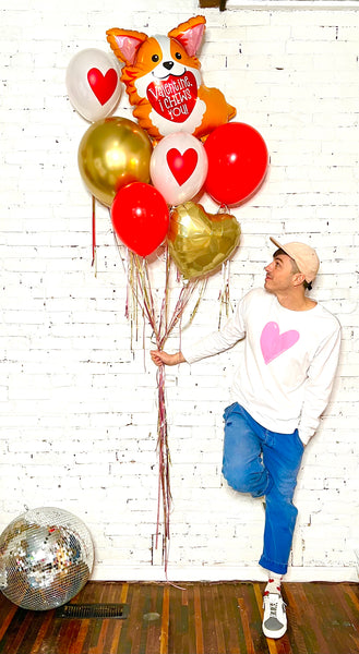 ā¤ļø 'Puppy Love' Valentine's Day Balloon Bouquet ā¤ļø