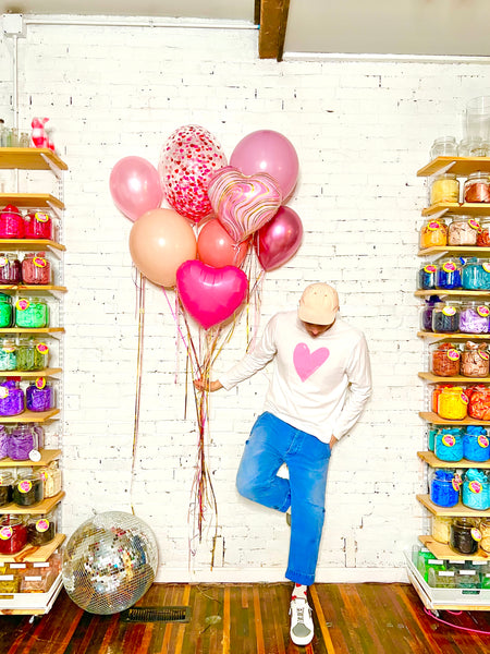 ā¤ļø 'Dusty Love' Valentine's Day Balloon Bouquet ā¤ļø