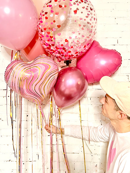 ā¤ļø 'Dusty Love' Valentine's Day Balloon Bouquet ā¤ļø
