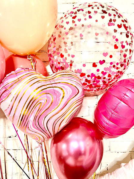 ā¤ļø 'Dusty Love' Valentine's Day Balloon Bouquet ā¤ļø