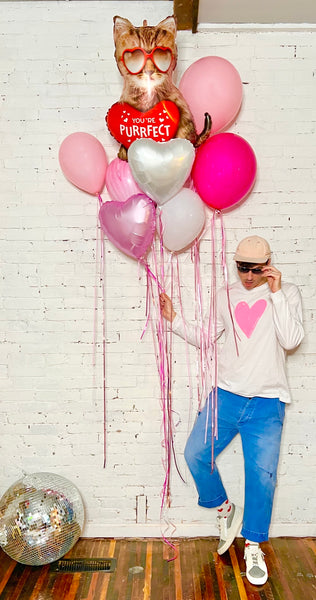 ā¤ļø 'Smitten Kitten' Valentine's Day Balloon Bouquet ā¤ļø