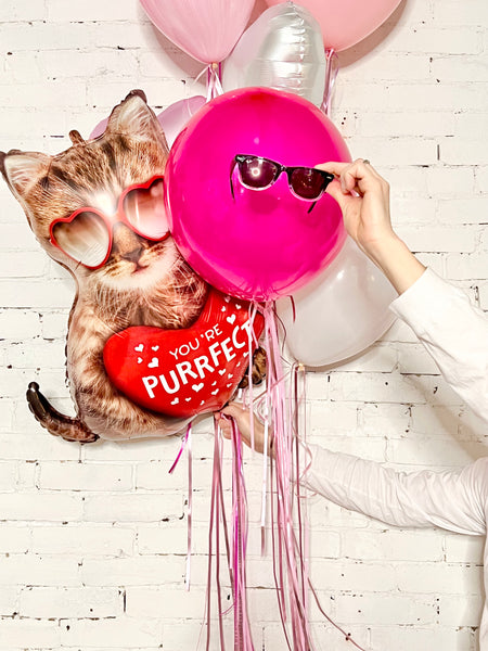 ā¤ļø 'Smitten Kitten' Valentine's Day Balloon Bouquet ā¤ļø