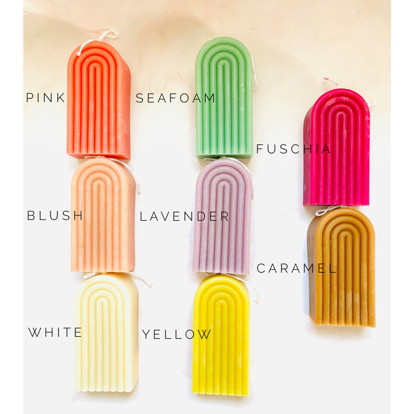 Rainbow Beeswax Candle by Maple + Love (more colors)