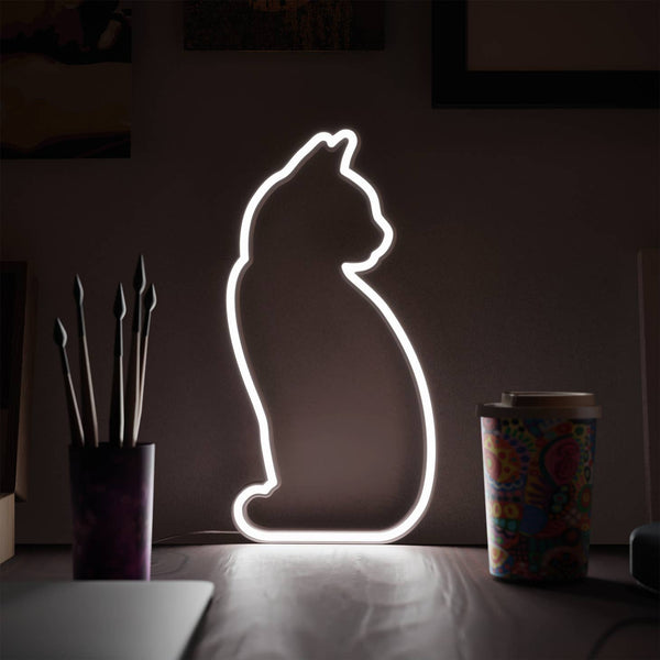 LED Neon Cat Light