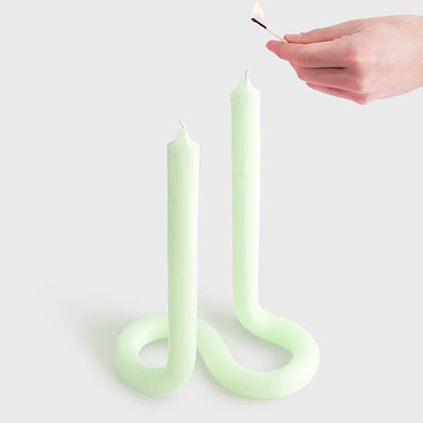 Twist Candle - Green
