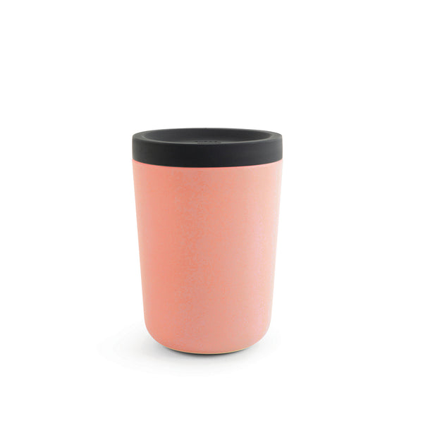 Reusable Bamboo Fiber Coffee Cup in Persimmon