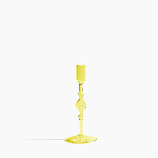 Glass Candlestick Holder in Tall