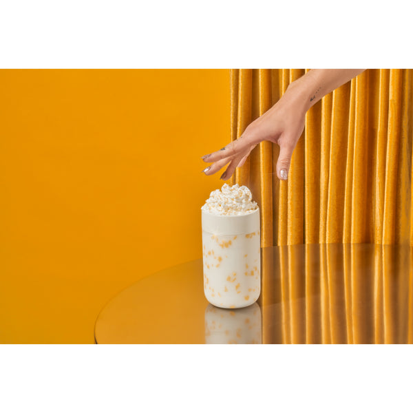Porter 16 oz to-go mug in Terrazzo Gold