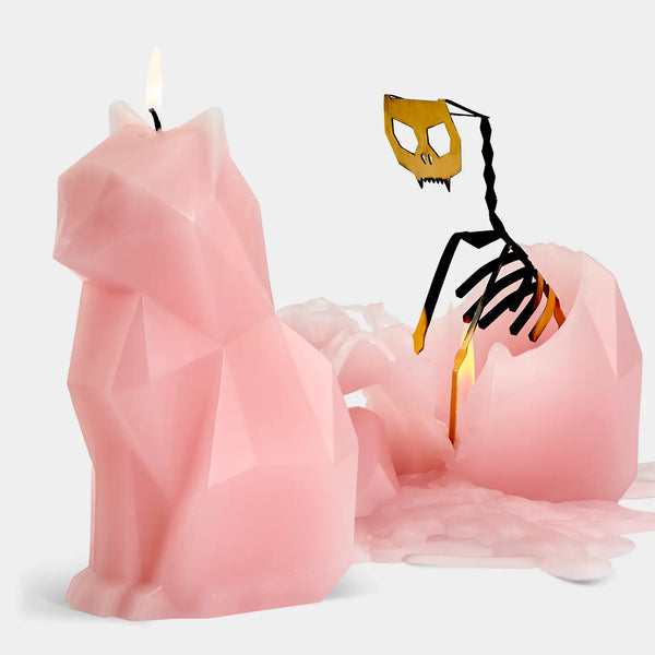 PyroPet Kisa Light Pink Cat Candle