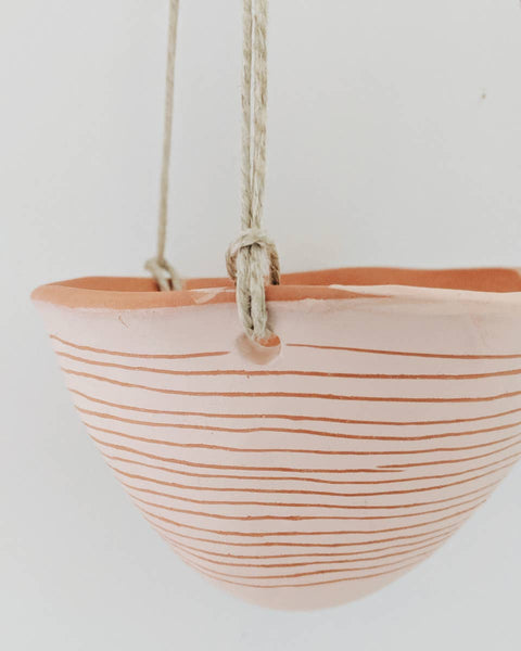 Horizon Line Hanging Planters By Half Light Honey