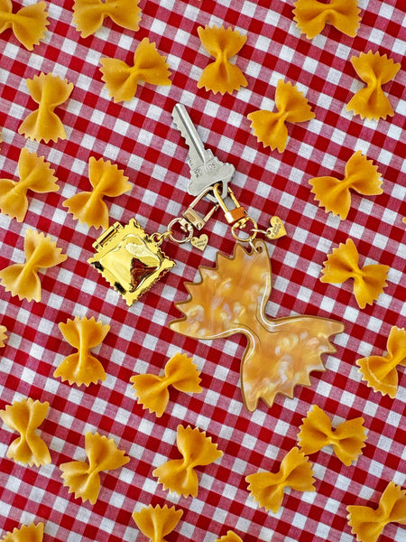 Farfalle Noodle Keychain