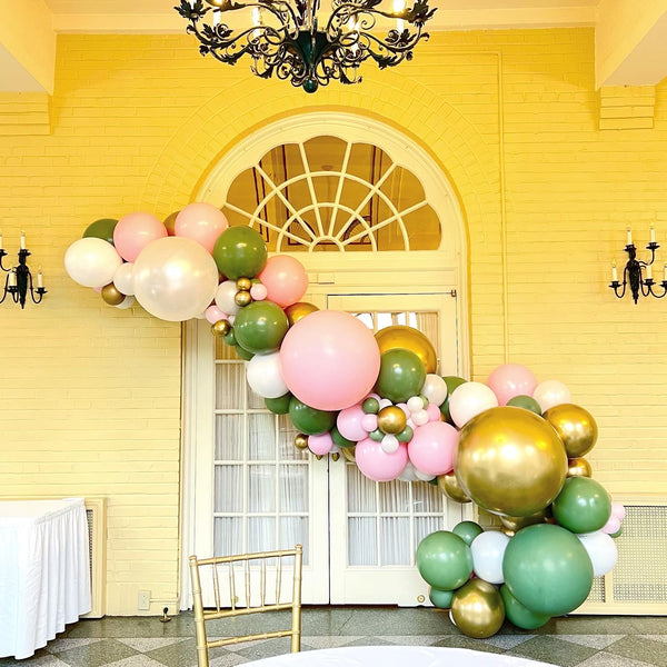 extra large 15 foot organic balloon garland arch pittsburgh