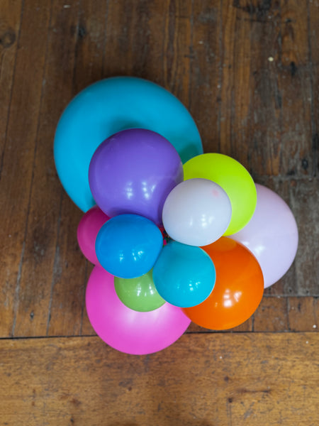 16 inch organic tabletop balloon bubble centerpiece for pick up and delivery in pittsburgh