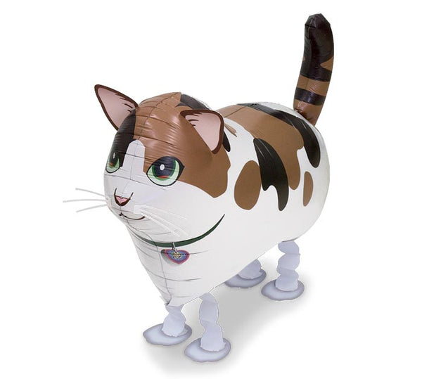 18" calico cat foil helium pet balloon for delivery and pick up in pittsburgh