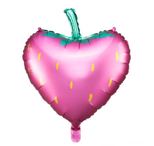 18 inch deep pink strawberry foil helium balloon delivery pittsburgh