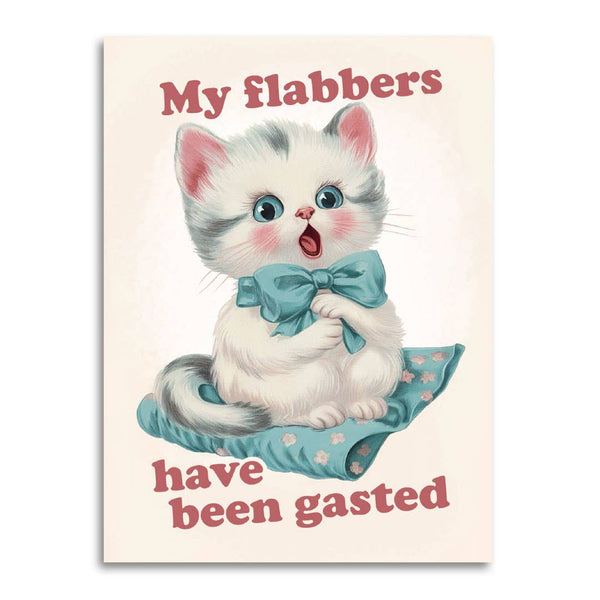 "My Flabbers Have Been Gasted" Funny Surprise Card