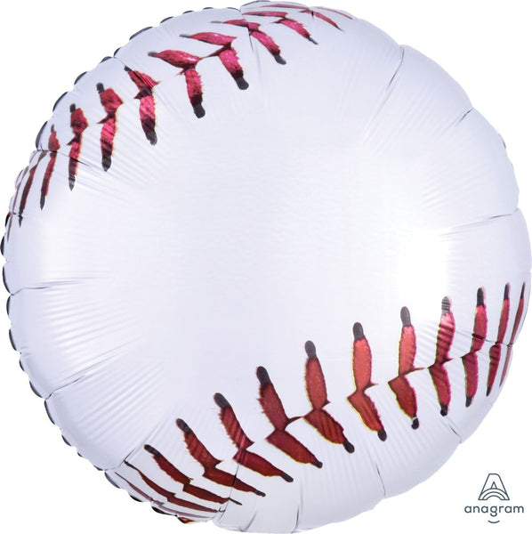 18" Baseball Foil Mylar Helium Balloon