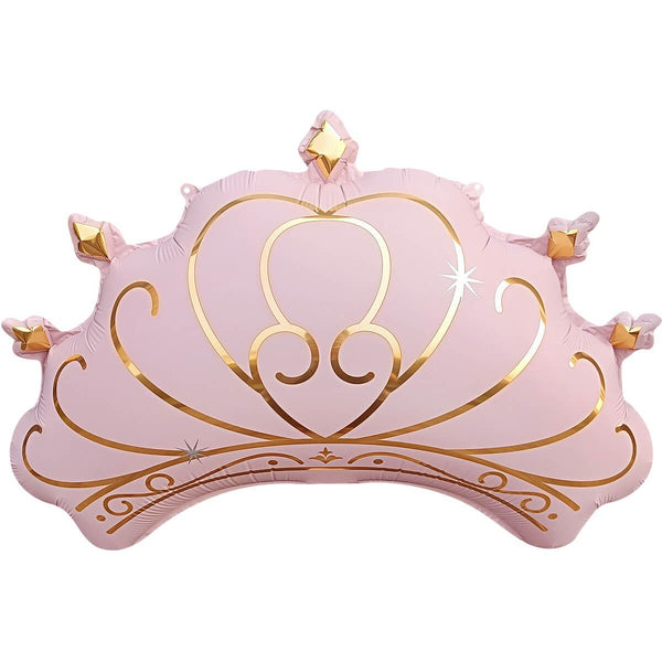 25inchpinkandgoldprincesscrowntiaraheliumfilledfoilballoon for pick up and delivery in Pittsburgh