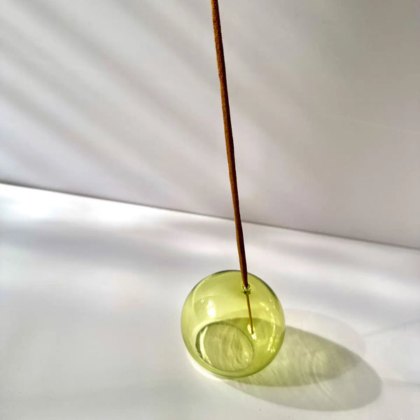 2" Borosilicate Glass Sphere Incense Holders (more colors)