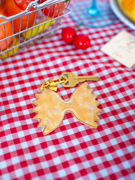 Farfalle Noodle Keychain