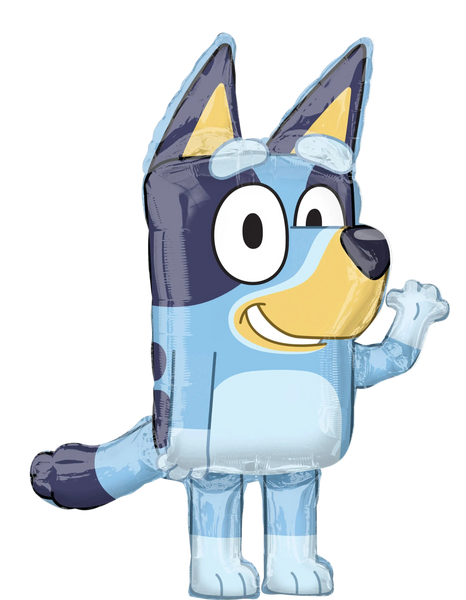 32 Inch helium filled bluey foil mylar balloon for pick up or delivery in pittsburgh