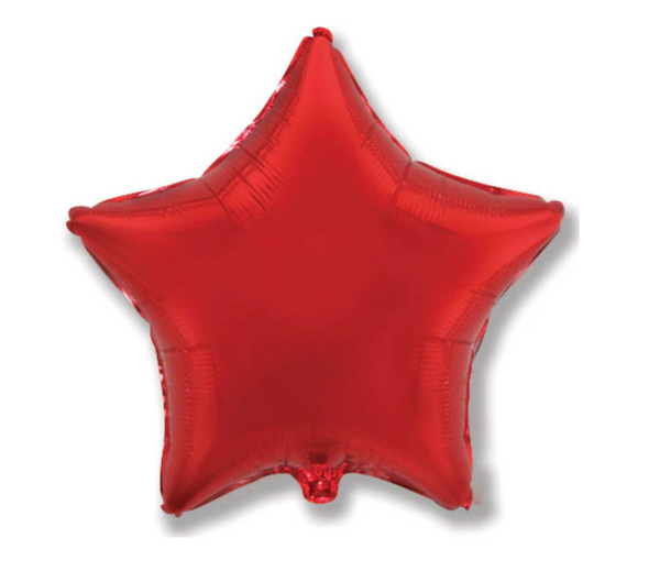 34 inch giant red star foil mylar helium balloon party birthday 4th of july memorial day veterans CMU delivery or pick up pittsburgh lawrenceville