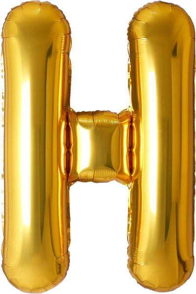 34 inch gold foil letter H helium balloon for delivery and pick up in Pittsburgh