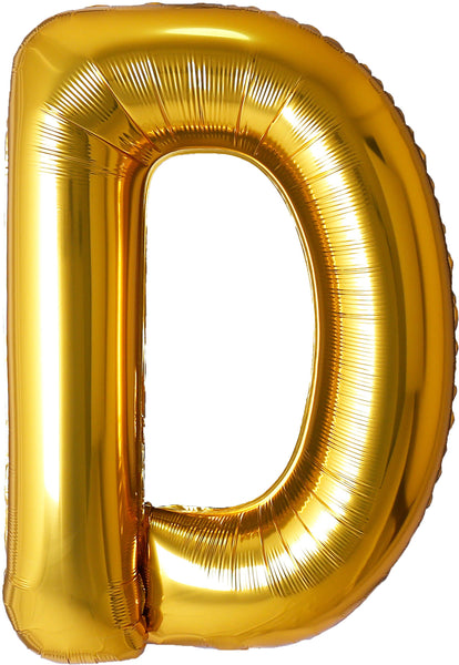 34 inch foil mylar gold letter D helium balloon for pick up and delivery in Pittsburgh PA