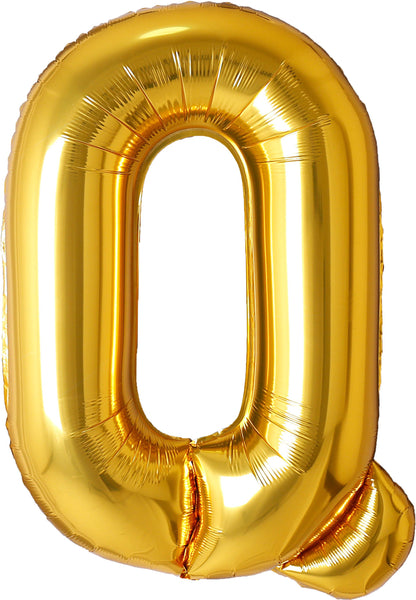 34 inch gold letter Q foil mylar helium balloon for pick up and delivery in Pittsburgh PA