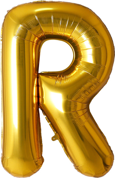 34 inch gold letter R foil mylar helium balloon for pick up or delivery in Pittsburgh PA