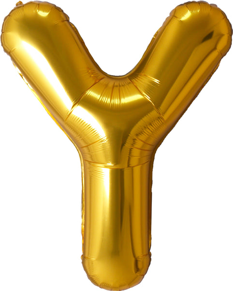 34_inch_gold_letter_Y_foil_mylar_helium_balloon for pick up or delivery in Pittsburgh PA