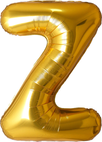 34_inch_gold_letter_Z_foil_mylar_helium_balloon for pick up or delivery in Pittsburgh PA