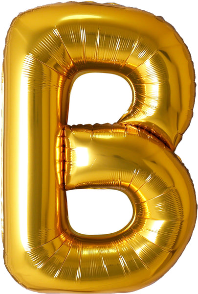34 inch letter B foil mylar gold helium balloon for pick up or delivery in Pittsburgh