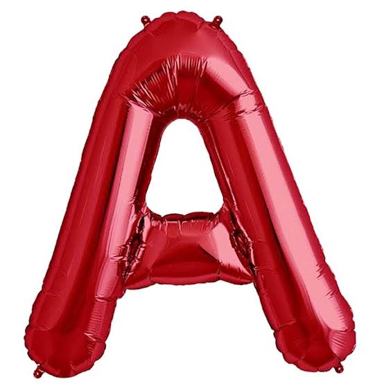 34" Foil Mylar Gold Letter 'A' Balloon
